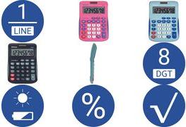 Actual product image Maul Calculator MJ550 Junior Pink (Solar cells)