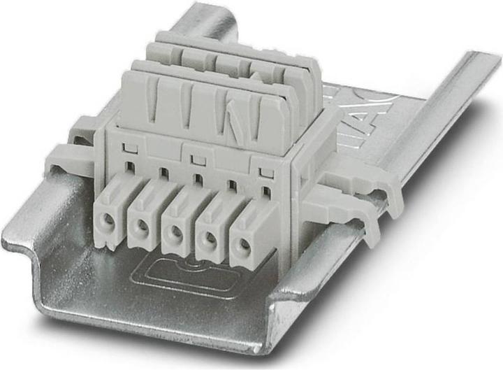 Produktbild Phoenix Contact Tragschienen-Busverbinder ME 6,2 TBUS-2 1,5/5-ST-3,81 GY Hersteller-Nummer 2695439 1 St.