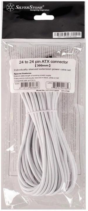 Actual product image Silverstone ATX Extension 24-24Pin white