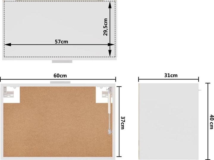 Immagine prodotto vidaXL Hängeschrank (60 x 31 x 40 cm)