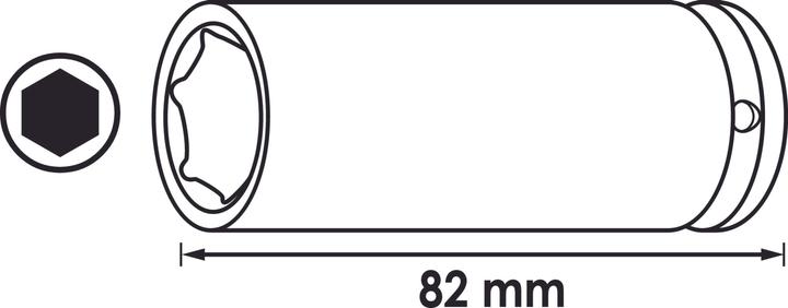 Produktbild Vigor Kraftsteckschlüssel lang 1/2" SW 11 (11 mm)