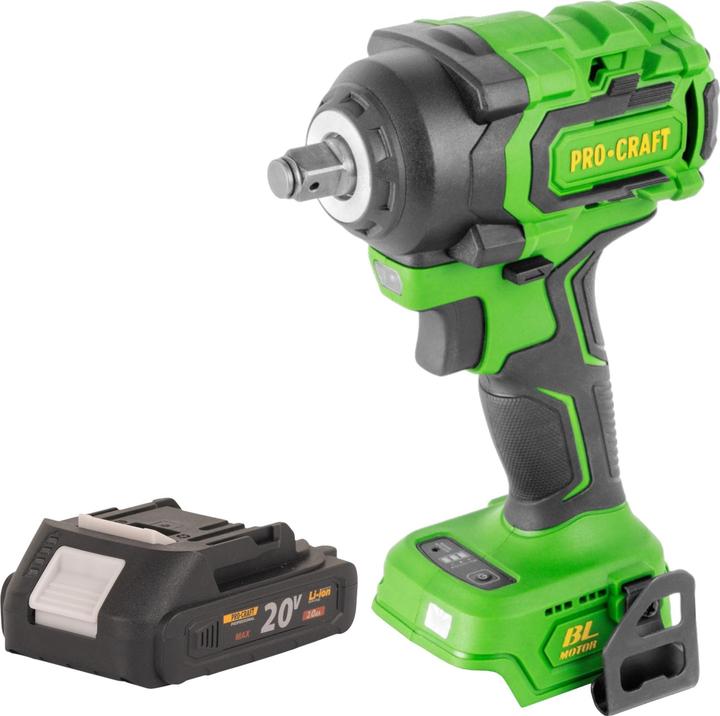 Produktbild Procraft PWA18bb Akku Schlagschrauber 20 V 550 Nm 1/2" Brushless + 1x Akku 2,0 Ah - ohne Ladegerät (Schlagschrauber)