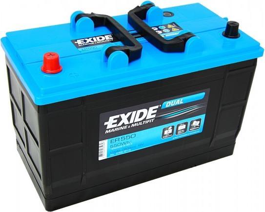 Immagine prodotto Exide ER550 Batteria a doppia alimentazione 12V 115Ah 650A (12 V, 115 Ah)