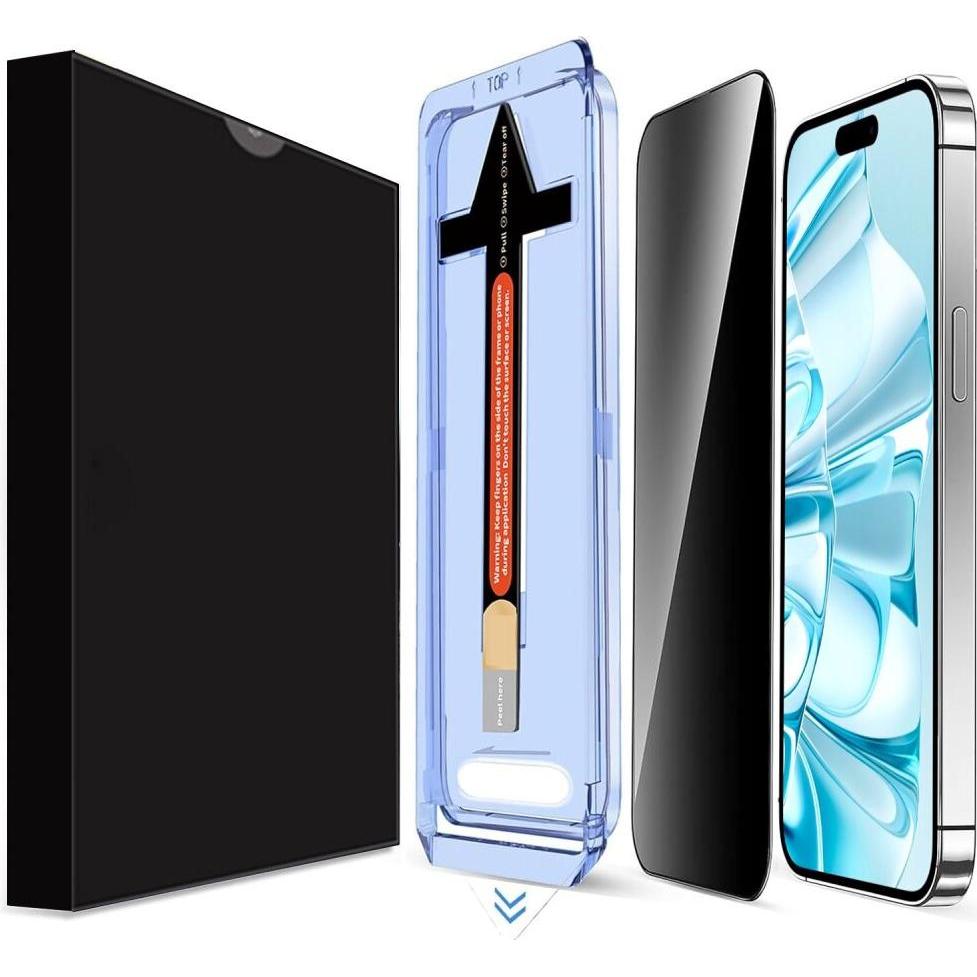 Protectorking 1x echtes Tempered 9H Panzerhartglas 3S KLAR (2 Stück, Apple iPhone 16 Plus), Smartphone Schutzfolie