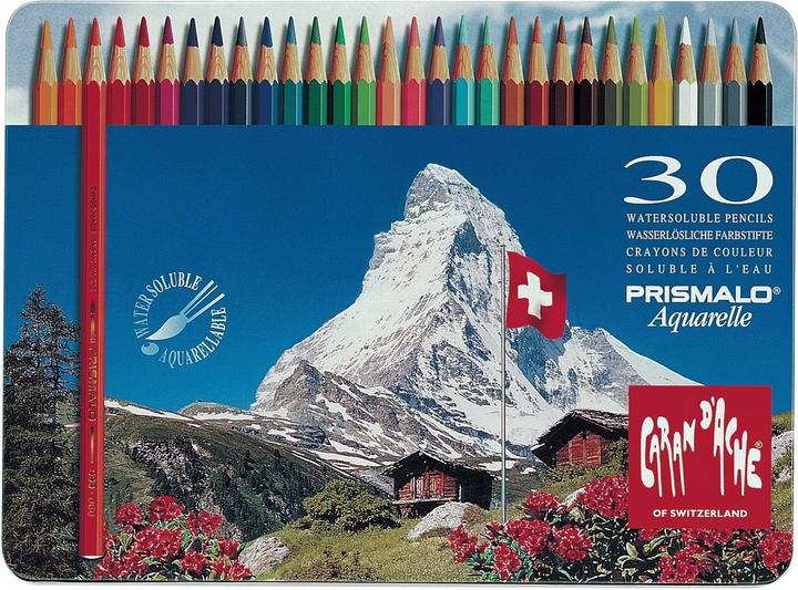 Produktbild Caran d'Ache Prismalo Aquarelle Metallschachtel (Mehrfarbig, 30 x)