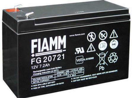 Actual product image Jewo FIAMM FG20721 - Black - 7.2 Ah - 12 V - 1 unit(s) - 5 year(s) - 2.43 kg (12 V, 7 Ah)