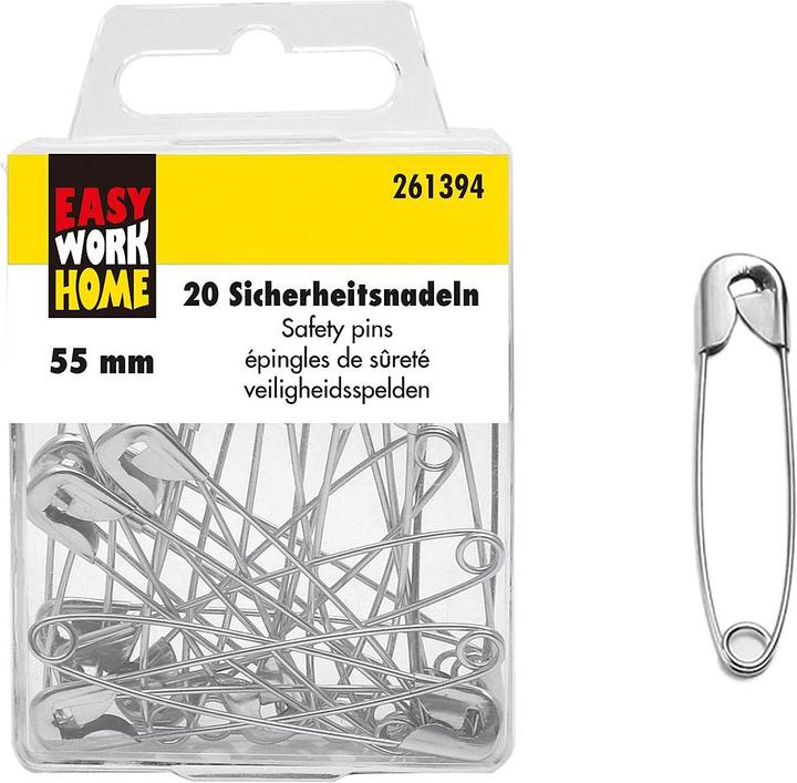 Immagine prodotto Easy Work EW 20 spille di sicurezza 55 mm