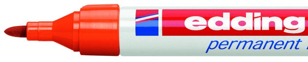 Actual product image Edding Permanent Marker 3000 (Orange, 3 mm, 1 x)