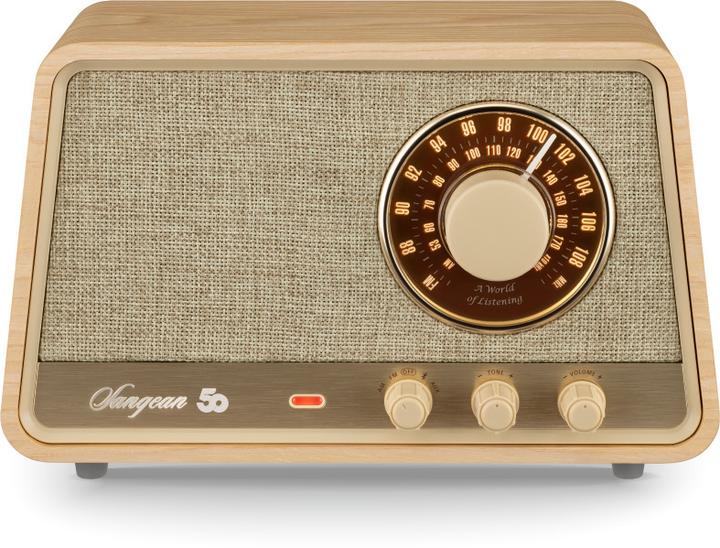Actual product image Sangean Premium Wooden Cabinet WR-101 Table radio AM, FM Bluetooth®, AUX, FM Wood (light) (VHF, AM, FM, Bluetooth)
