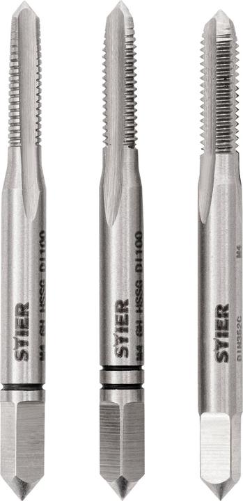 Stier Jeu de 3 tarauds main DIN 352 HSS-G M4