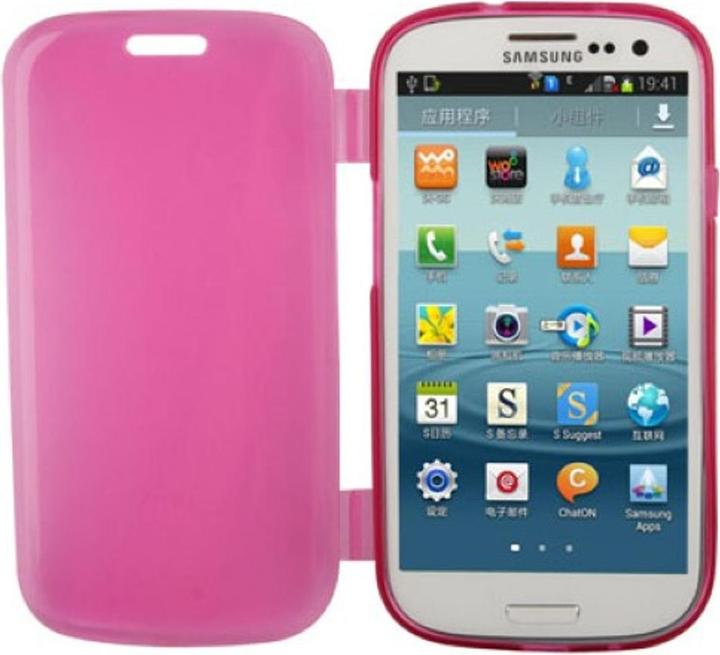 Produktbild König Design Handyhülle Flip Quer für Handy Samsung Galaxy S3 Pink (Samsung Galaxy S3, Samsung Galaxy S3 Neo)