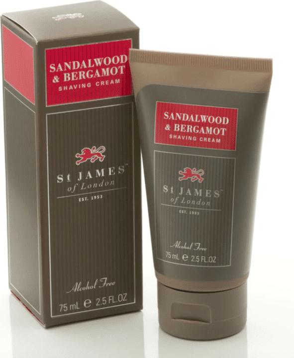Actual product image St. James of London Shaving Cream Sandalwood & Bergamot (150 ml, Shaving cream)