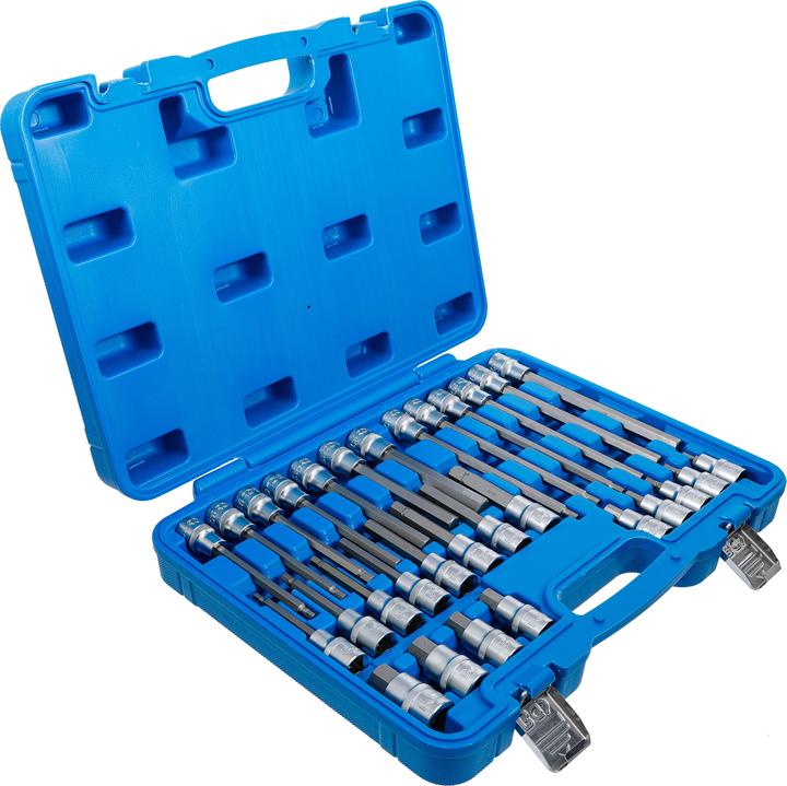 Produktbild BGS Bit-Einsatz-Satz Antrieb Innenvierkant 12,5 mm (1/2") Innensechskant 30-tlg. (12,5 mm)