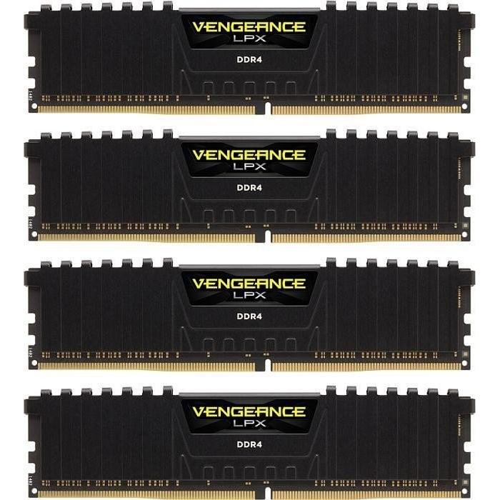 Thumbnail - Corsair Vengeance LPX (4 x 8GB, 3200 MHz, DDR4-RAM, DIMM), RAM, Schwarz