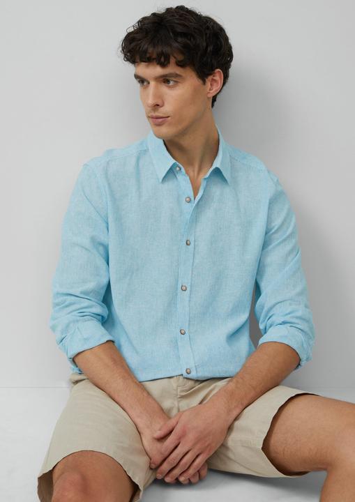 Immagine prodotto S.Oliver Hemd Regular Fit: Gestreiftes Hemd aus Baumwoll- und Leinenmix (XXL)