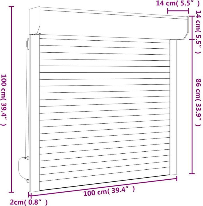 Produktbild vidaXL Helin (100 x 100 cm)