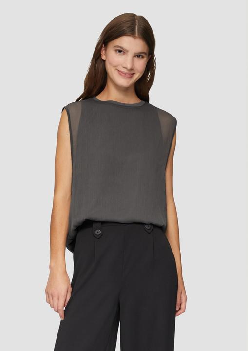 Immagine prodotto s.Oliver Bluse Ärmellose Chiffon-Bluse mit Jerseyfutter (34)