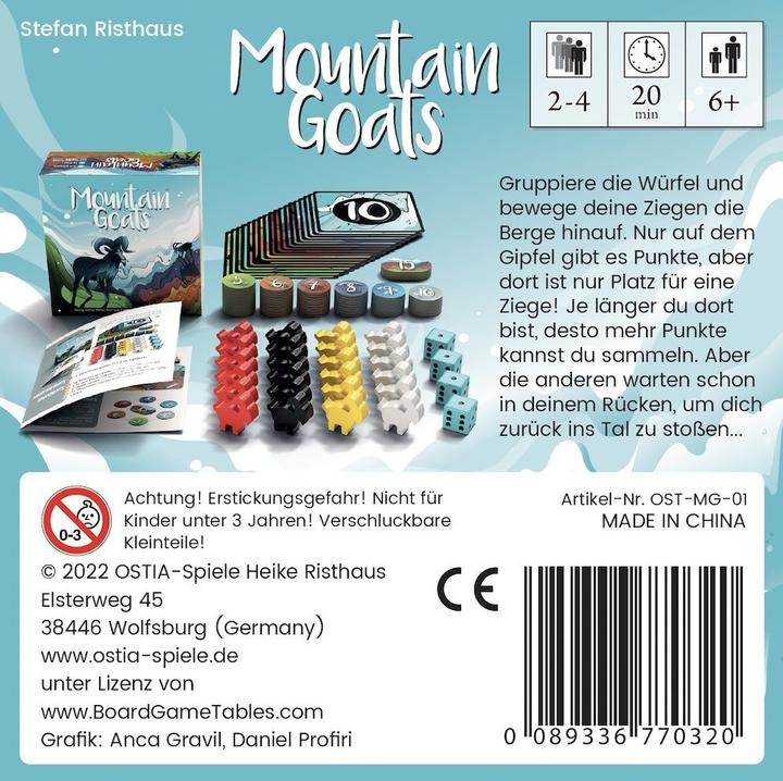 Nährwerte und Zutaten Pegasus Mountain Goats (Deutsch, 2 - 4 Spieler)