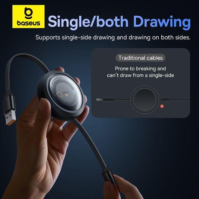 Actual product image Baseus Free2Draw Series USB-A to USB-C / Lightning / MicroUSB (1.10 m, USB 3.2 Gen 1, 100 W)