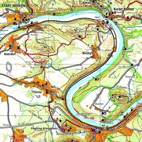 Produktbild Wanderkarte Sächsische Schweiz