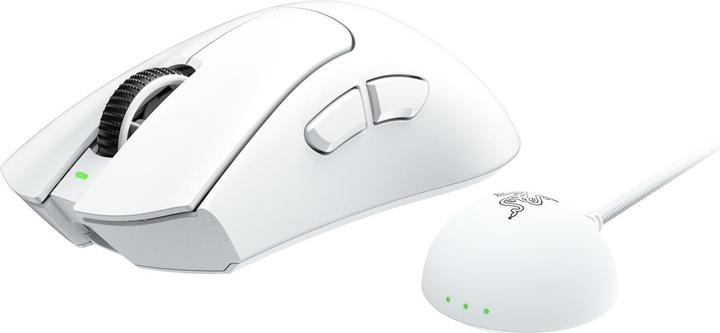 Actual product image Razer Deathadder V4 Pro Mouse White (Wireless, Cable)