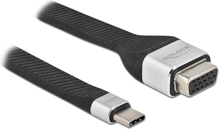 Actual product image Delock FPC Ribbon Cable USB Type-C™ to VGA (DP Alt Mode) 13 cm (USB-C, 13 cm)