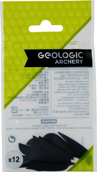 Actual product image Geologic Feather archery 12-pack