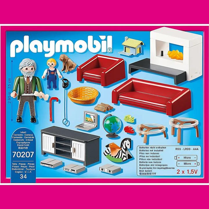Productafbeelding Playmobil Gezellige woonkamer (70207, Playmobil poppenhuis)