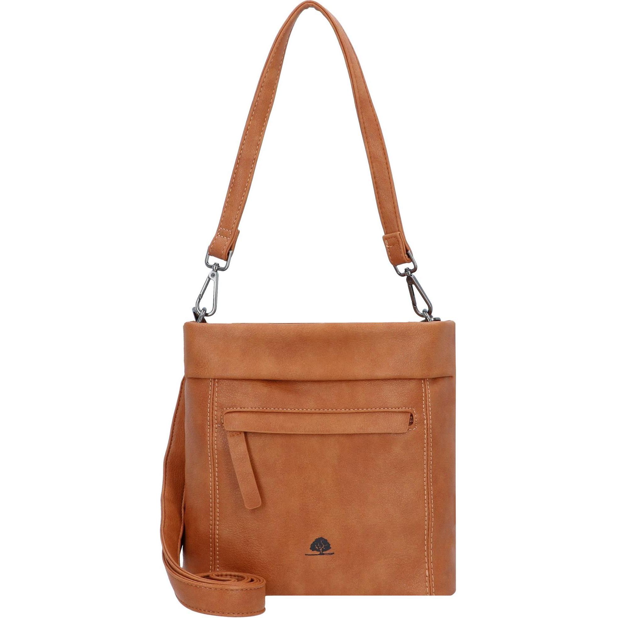 Greenburry, Handtasche, Mad'l Dasch Leni Schultertasche 26 cm, Braun