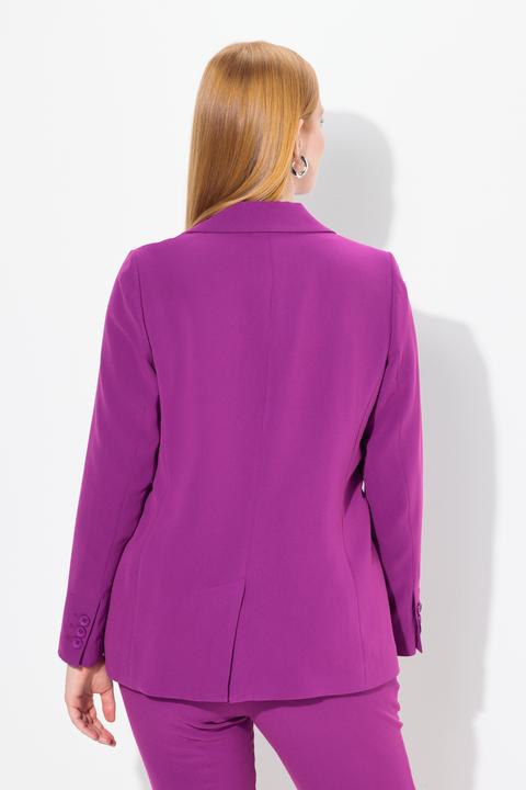 Produktbild Ulla Popken Blazer, Acetat, Reverskragen, Knopfverschluss (52)