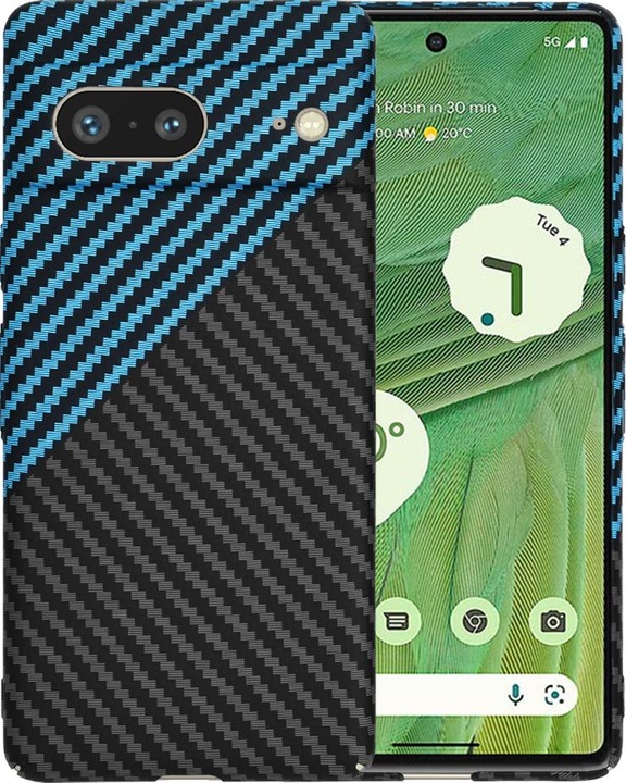 Produktbild Techsuit - Carbonite FiberShell - Google Pixel 7 - Blue Pulse (Google Pixel 7)