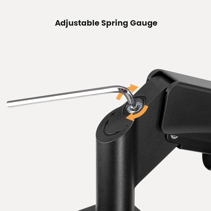 Actual product image Value LCD double arm, table mounting, space-saving, spring, 6 joints (Table, 32", 9 kg)