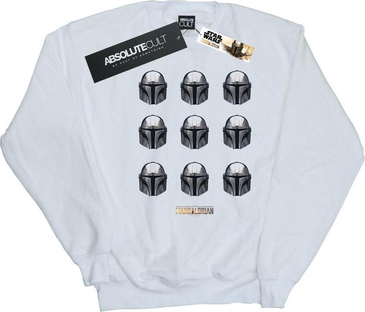 Produktbild Star Wars The Mandalorian Helmet Pattern Sweatshirt Jungen (128)