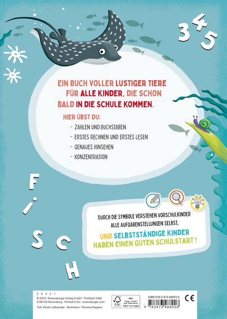 Immagine prodotto Ravensburger Mein grosses Schulstartbuch: Lesen Schreiben Rechnen (Tedesco, Kirstin Jebautzke, Theresa Koppers, 2024)