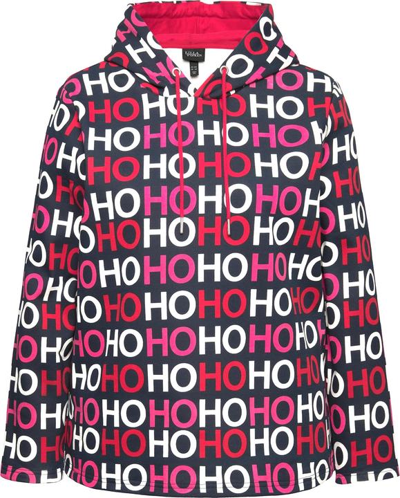Produktbild Ulla Popken Hoodie, Ho Ho Ho, Classic, Kapuze, Langarm (50, 52)