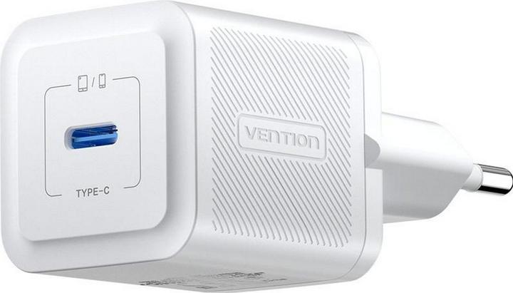 Produktbild Vention Wall charger,, FEPW0-EU, USB-C, 20W, GaN (white) (20 W, 1 Port)