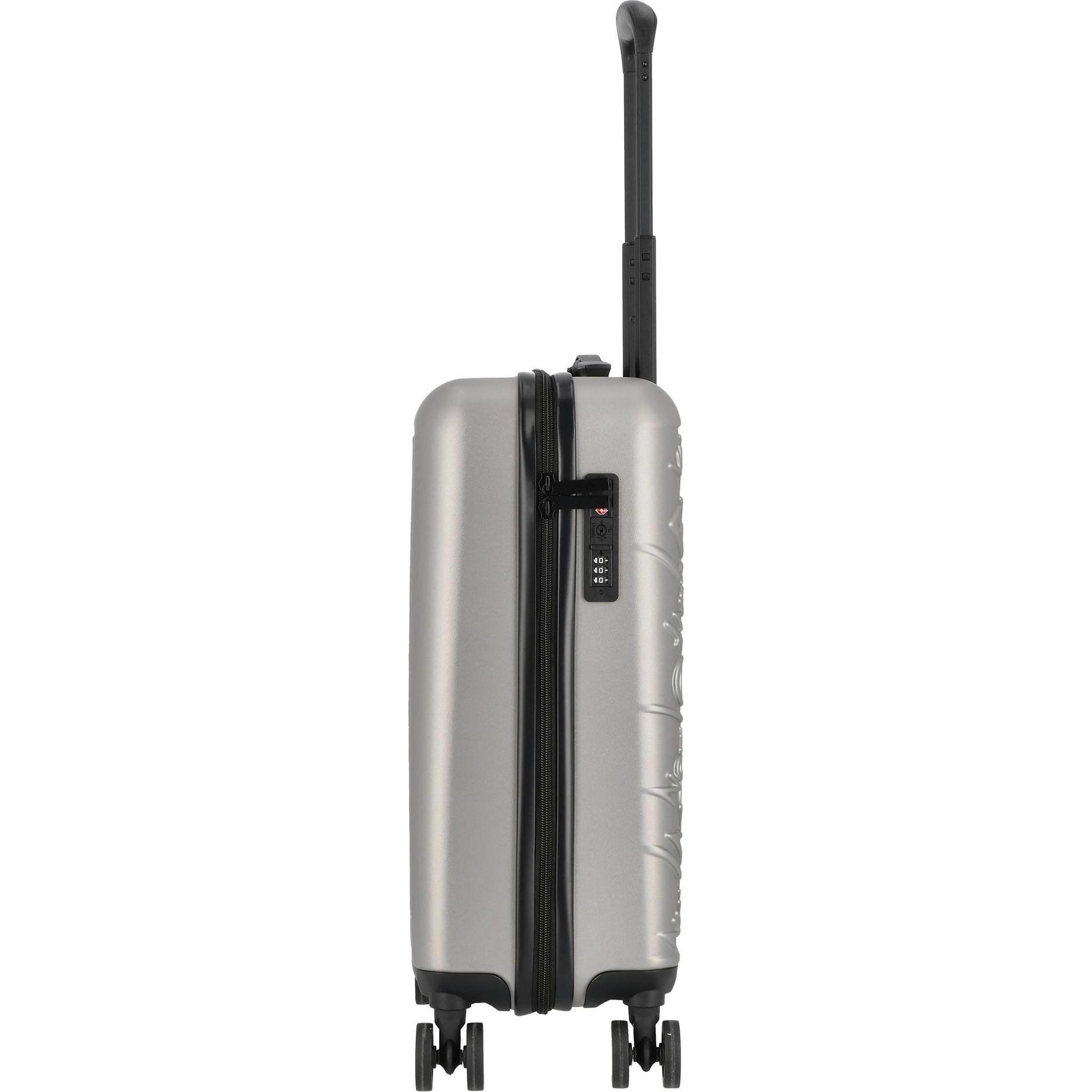 Thumbnail - Valentino, Koffer, Mars 4 Rollen Kabinentrolley 54 cm, Silber, (37 l, Handgepäck (bis 50l))