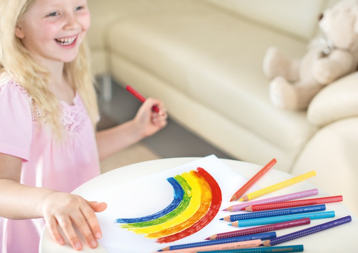 Actual product image Faber-Castell jumbo grip (Multicoloured, 5 x)