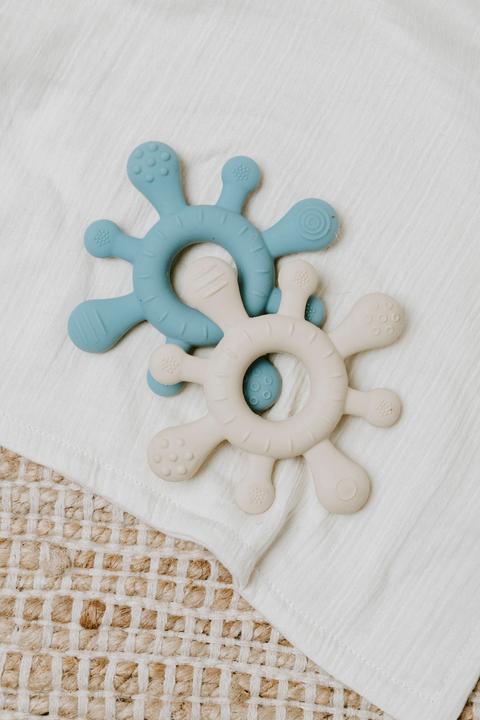 Actual product image Baby's only Teething ring blossom vintage blue (0 Months)