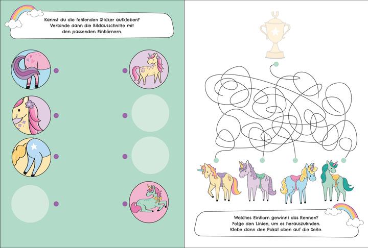 Produktbild Loewe Meine Einhorn-Welt - Rätselspass mit Stickern