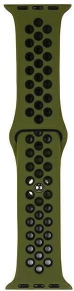 Actual product image Beline pasek Apple Watch Sport Silicone 42444549mm zielono-czarny greenblack (42 mm, 44 mm, 45 mm, 49 mm, Silicone)