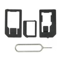 Aligator Adaptér pro nano a microSIM karty + jehla, Accessori per cellulare
