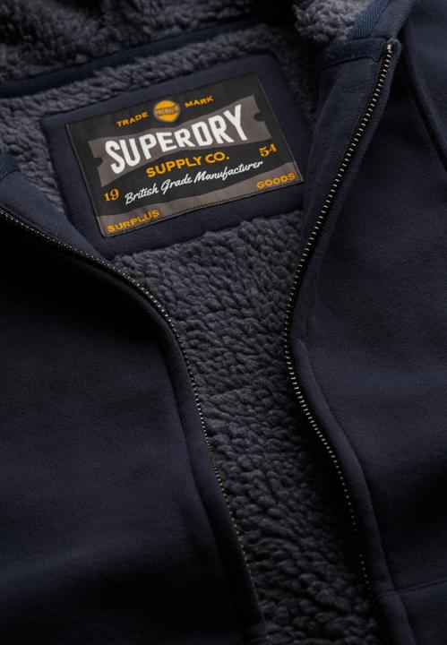 Image du produit Superdry Sweat à capuche zippé doublé Borg (L)