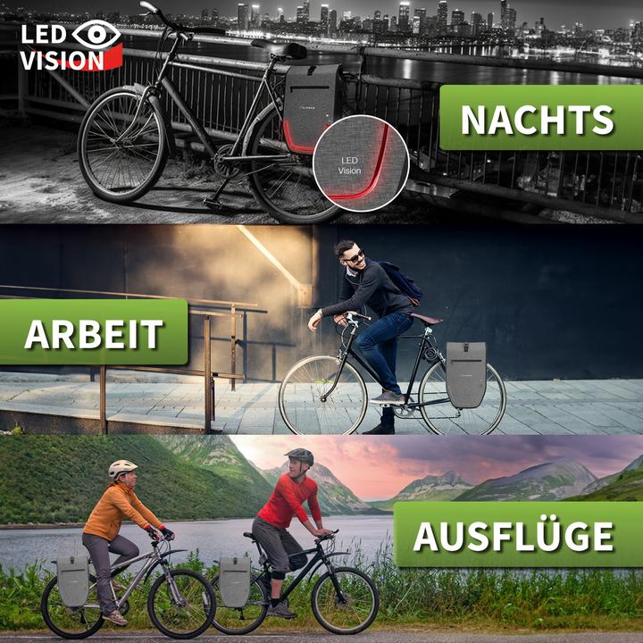 Produktbild Eloneo Fahrradtasche für Laptop (28 l, Gepäckträgertasche)