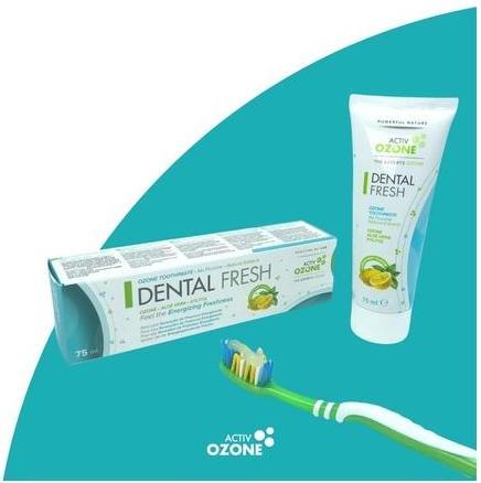 Actual product image Activ Ozone Dental Fresh with Ozonized Olive and Sunflower Oils Aloe Vera and Mint Oil (75 ml)