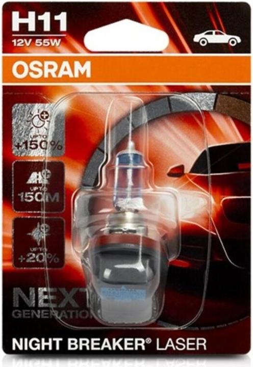 Produktbild Osram Halogen Leuchtmittel Leuchtmitte Night Breaker® Laser Next Generation (H11)