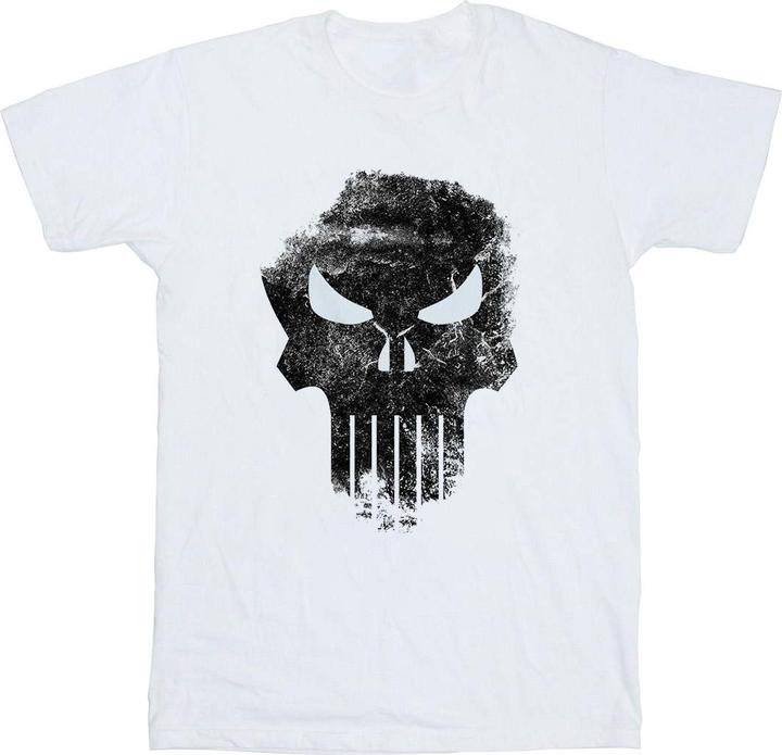 Actual product image Mens The Punisher Distrressed Skull T-Shirt (XL)