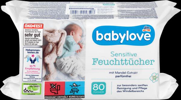 Produktbild dm babylove Sensitive (160 Stück)