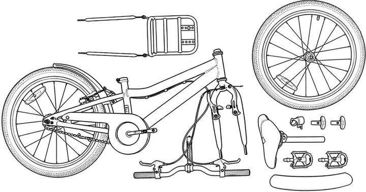 Produktbild vidaXL Kinderfahrrad (20")