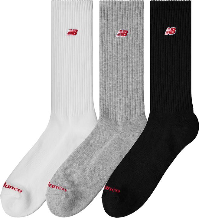 Immagine prodotto New Balance Equipaggio Patch Logo 3 Pack (confezione da 3, M)